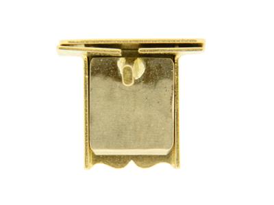 Chiusura A Cricchetto Da 10 Mm, Orogiallo 18 Carati. Rif. 07167