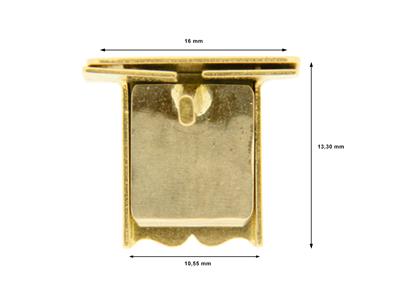 Chiusura A Cricchetto Da 10 Mm, Orogiallo 18 Carati. Rif. 07167 - Immagine Standard - 4