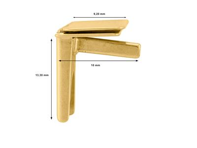 Chiusura A Cricchetto Da 10 Mm, Orogiallo 18 Carati. Rif. 07167 - Immagine Standard - 5