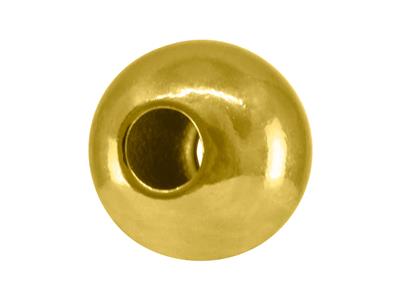 Pallina Liscia Pesante 2 Fori, 4 Mm, Oro Giallo 18k