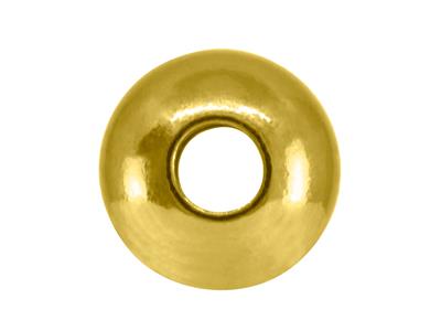 Sfera, Pesante, Liscia 2 Fori, 4 Mm, Oro Giallo 18 Carati - Immagine Standard - 3