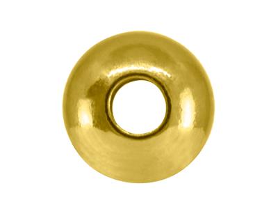 Pallina Massiccia Liscia E Lucida 2fori, 5 Mm, Oro Giallo 18k - Immagine Standard - 3