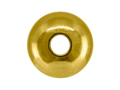 Pallina Pesante Liscia E Lucida 2 Fori, 7 Mm, Oro Giallo 18 Carati - Immagine Standard - 3