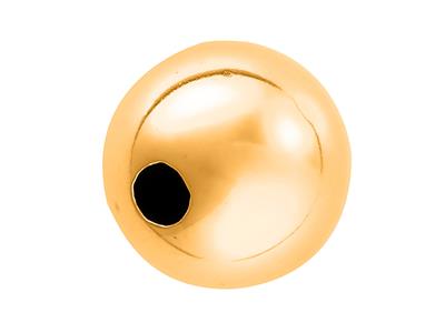 Sfera Pesante Levigata A 2 Fori, 3 Mm, Oro Giallo 18 Carati. Ref. 04772 - Immagine Standard - 1