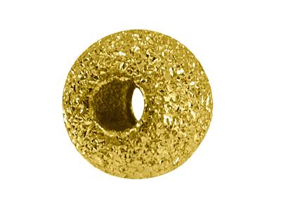 Pallina Laser Pesante 2 Fori, 4 Mm,oro Giallo 18k
