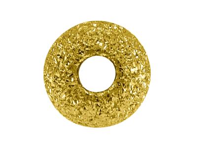 Pallina Laser Pesante 2 Fori, 4 Mm,oro Giallo 18k - Immagine Standard - 3