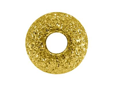 Sfera Laser Pesante 2 Fori, 4 Mm, Oro Giallo 18 Carati - Immagine Standard - 3