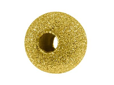 Pallina Massiccia Laser 2 Fori, 6 Mm, Oro Giallo 18k