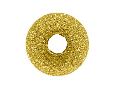 Pallina Laser Massiccia 2 Fori, 7 Mm, Oro Giallo 18k - Immagine Standard - 3