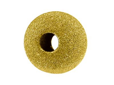 Pallina Laser Massiccia 2 Fori, 9 Mm, Oro Giallo 18k