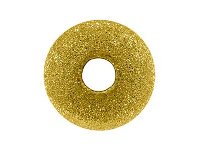 Pallina Laser Massiccia 2 Fori, 9 Mm, Oro Giallo 18k - Immagine Standard - 3