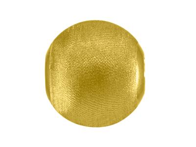 Perla Satinata Pesante 2 Fori, 7 Mm, Oro Giallo 18k - Immagine Standard - 2