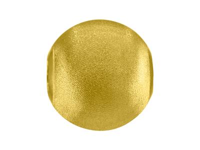 Sfera Satinata Pesante 2 Fori, 9 Mm, Oro Giallo 18k - Immagine Standard - 2