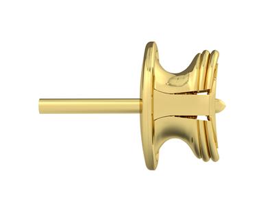 Sistema Per Orecchini Evm, 6,3 Mm, Oro Giallo 18 Carati. Rif. 07480, Pezzo - Immagine Standard - 2