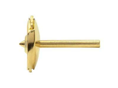Sistema Di Chiusura Altor Per Orecchini, 7 Mm, Oro Giallo 18 Carati. Rif. Alt01, Il Pezzo - Immagine Standard - 3