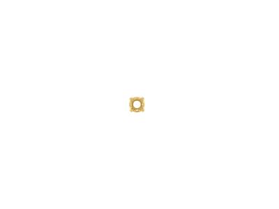 Castone A 4 Griffe Per Pietra Rotonda Di 2,5 Mm, Oro Giallo 18 Ct. Codice Articolo 01054 - Immagine Standard - 2