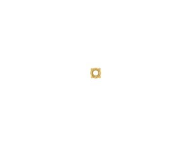 Castone A 4 Griffe Per Pietra Rotonda Da 2,5 Mm, Oro Giallo 18 Carati.rif. 01054 - Immagine Standard - 2