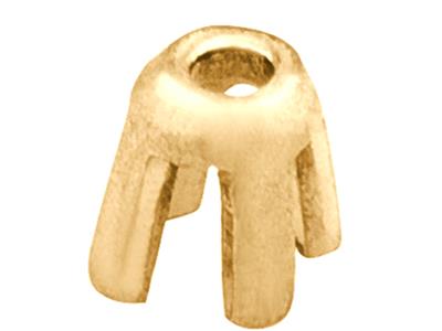 Castone A 4 Griffe Per Pietra Rotonda Di 5,1 Mm, Oro Giallo 18 Carati. Codice Articolo 01291 - Immagine Standard - 2