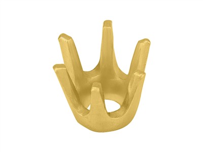 Castone A 6 Griffe Per Pietra Rotonda Da 6 Mm, Oro Giallo 18 Carati. Codice Prodotto: 01007