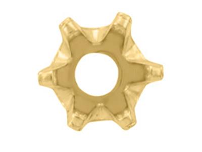 Castone A 6 Griffe Per Pietra Rotonda Di 4,5 Mm, Oro Giallo 18 Carati. Ref. 01007 - Immagine Standard - 2