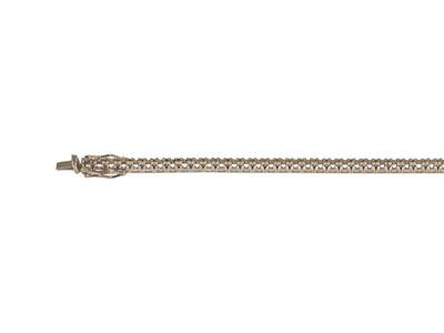 Bracciale River Da Incastonare, Per62 Pietre Rotonde Da 0,03 Ct, 18 C M, Orgris 18k Ni