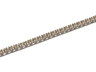 Bracciale River Da Incastonare, Per62 Pietre Rotonde Da 0,03 Ct, 18 C M, Orgris 18k Ni - Immagine Standard - 2