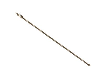 Bracciale Fiume Da Incastonare, Per 62 Pietre Rotonde Di 0,03ct, 18 Cm, Oro Bianco 18k Ni - Immagine Standard - 4