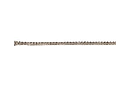 Bracciale River Da Incastonare, Per66 Pietre Rotonde Da 0,05 Ct, 18 C M, Orgris 18k Ni - Immagine Standard - 2