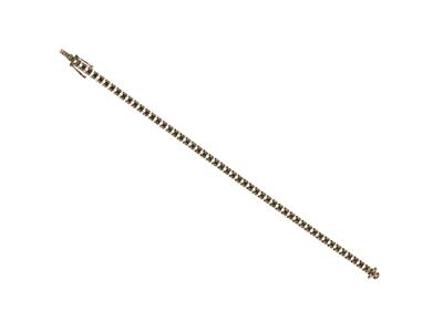 Bracciale River Da Incastonare, Per53 Pietre Rotonde Da 0,05 Ct, 18 C M, Oro Grigio 18k Ni - Immagine Standard - 4
