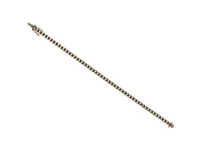 Bracciale Fiume Da Incastonare, Per 53 Pietre Rotonde Di 0,05ct, 18 Cm, Oro Bianco 18k Ni - Immagine Standard - 4