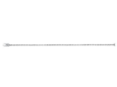 Bracciale Fiume Da Incastonare, Per45 Pietre Rotonde Da 0,05 Ct, 17 C M, Oro Grigio 18k Ni