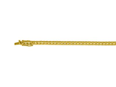 Bracciale Fiume Da Incastonare, Per62 Pietre Rotonde Da 0,03 Ct, 18 C M, Oro Giallo 18 Carati