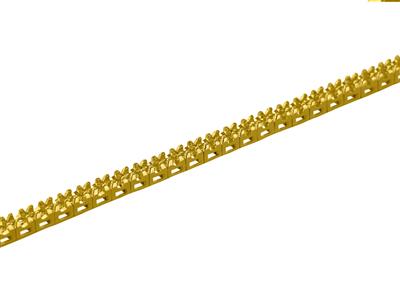 Bracciale Fiume Da Incastonare, Per62 Pietre Rotonde Da 0,03 Ct, 18 C M, Oro Giallo 18 Carati - Immagine Standard - 2