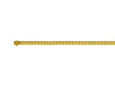 Bracciale Fiume Da Incastonare, Per62 Pietre Rotonde Da 0,03 Ct, 18 C M, Oro Giallo 18 Carati - Immagine Standard - 3
