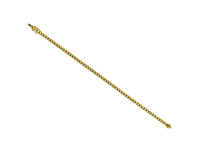 Brace Rivie Or Jaune 750 Lks50-200.1b, 18cm 66 Pierres De 0,05ct - Immagine Standard - 4