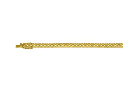 Bracciale Fiume Da Incastonare, Per53 Pietre Rotonde Da 0,05 Ct, 18 C M, Oro Giallo 18 Carati