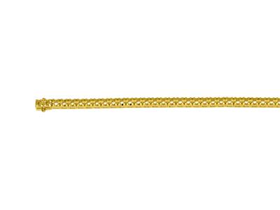 Bracciale Fiume Da Incastonare, Per53 Pietre Rotonde Da 0,05 Ct, 18 C M, Oro Giallo 18 Carati - Immagine Standard - 3