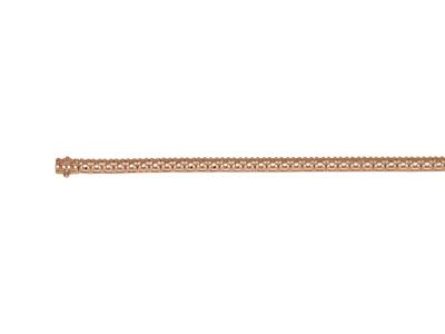 Bracciale Fiume Da Incastonare, Per62 Pietre Rotonde Da 0,03 Ct, 18 C M, Oro Rosso 18k 5n - Immagine Standard - 3