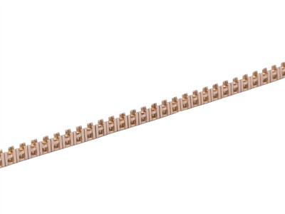 Brace Rivie Or Rouge 750 Lks50-200.1b, 18cm 66 Pierres De 0,05ct - Immagine Standard - 3