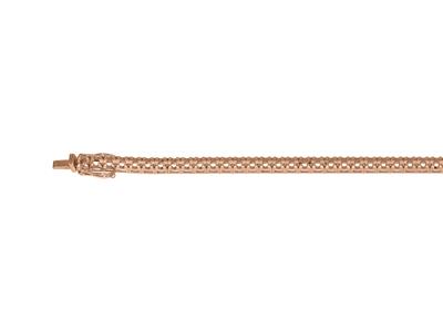 Bracciale Fiume Da Incastonare, Per53 Pietre Rotonde Da 0,05 Ct, 18 C M, Oro Rosso 18k 5n
