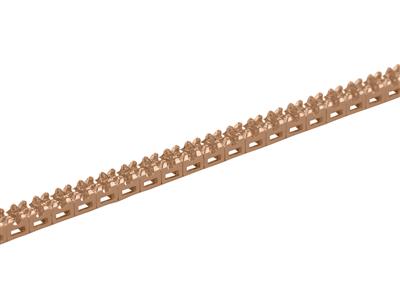 Bracciale Fiume Da Incastonare, Per53 Pietre Rotonde Da 0,05 Ct, 18 C M, Oro Rosso 18k 5n - Immagine Standard - 2
