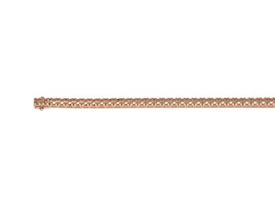 Bracciale Fiume Da Incastonare, Per53 Pietre Rotonde Da 0,05 Ct, 18 C M, Oro Rosso 18k 5n - Immagine Standard - 3