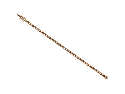 Bracciale Fiume Da Incastonare, Per53 Pietre Rotonde Da 0,05 Ct, 18 C M, Oro Rosso 18k 5n - Immagine Standard - 4