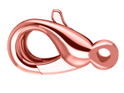 Moschettone Barocco Fuso 8 Mm, 18ktoro Rosso 5n. Rif. 37033 - Immagine Standard - 1