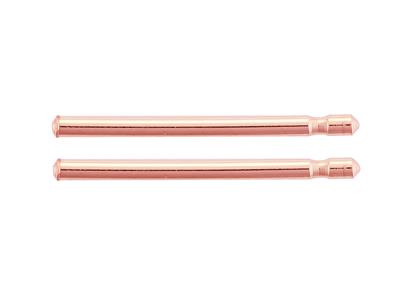 Asta Singola Per Orecchino 0,7 X 10mm, Oro Rosa 18 Carati. Rif. 07407 -bis, Coppia - Immagine Standard - 2