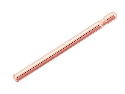 Stelo Singolo Per Poussette 0,7 X 10 Mm, Oro Rosa 18 Carati. Ref. 07407-bis, La Coppia - Immagine Standard - 3