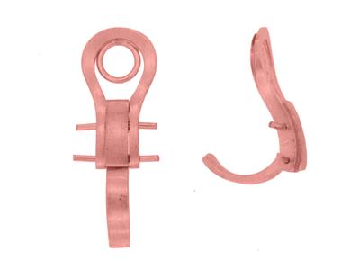 Sistema Auricolare A Clip 16 Mm, Oro Rosso 18 Carati. Ref. 7329-ter, La Coppia