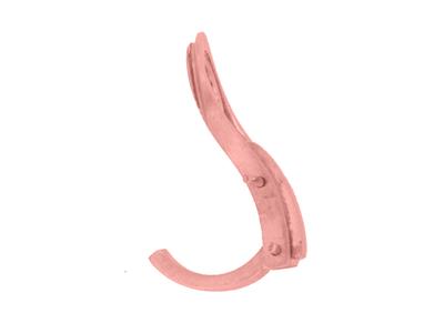 Sistema Di Clip Per Orecchini Da 18mm, Oro Rosso 18 Carati. Rif. 7304 -bis, Coppia - Immagine Standard - 3