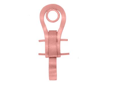 Sistema Di Clip Per Orecchini Da 20mm, Oro Rosso 18 Carati. Rif. 7304 -ter, Coppia - Immagine Standard - 2