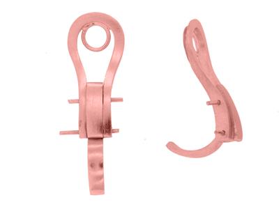 Sistema Auricolare A Clip 22 Mm, Oro Rosso 18 Carati. Ref 7335-bis, La Coppia